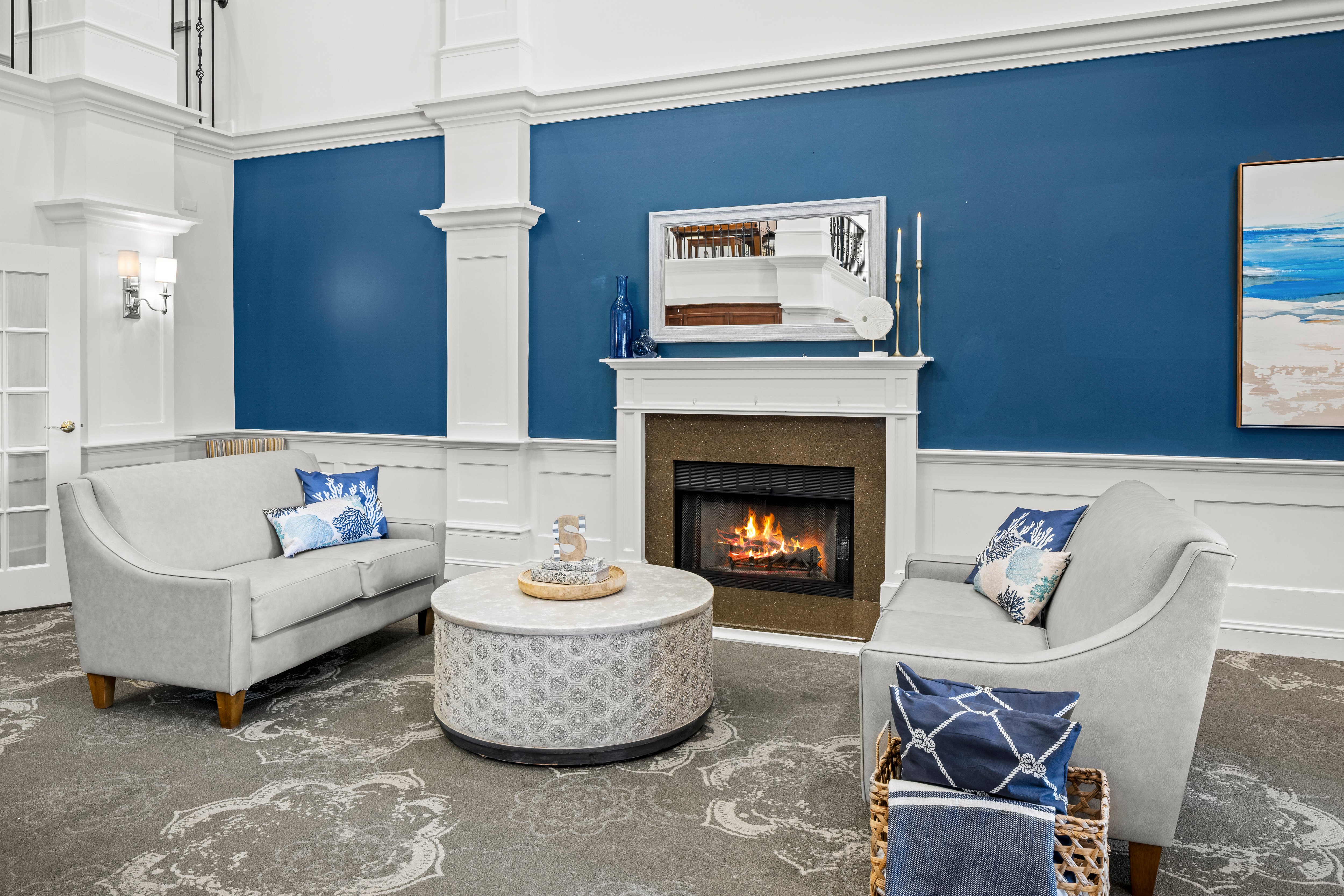 svsq-savannah-square-007 Lobby Fireplace